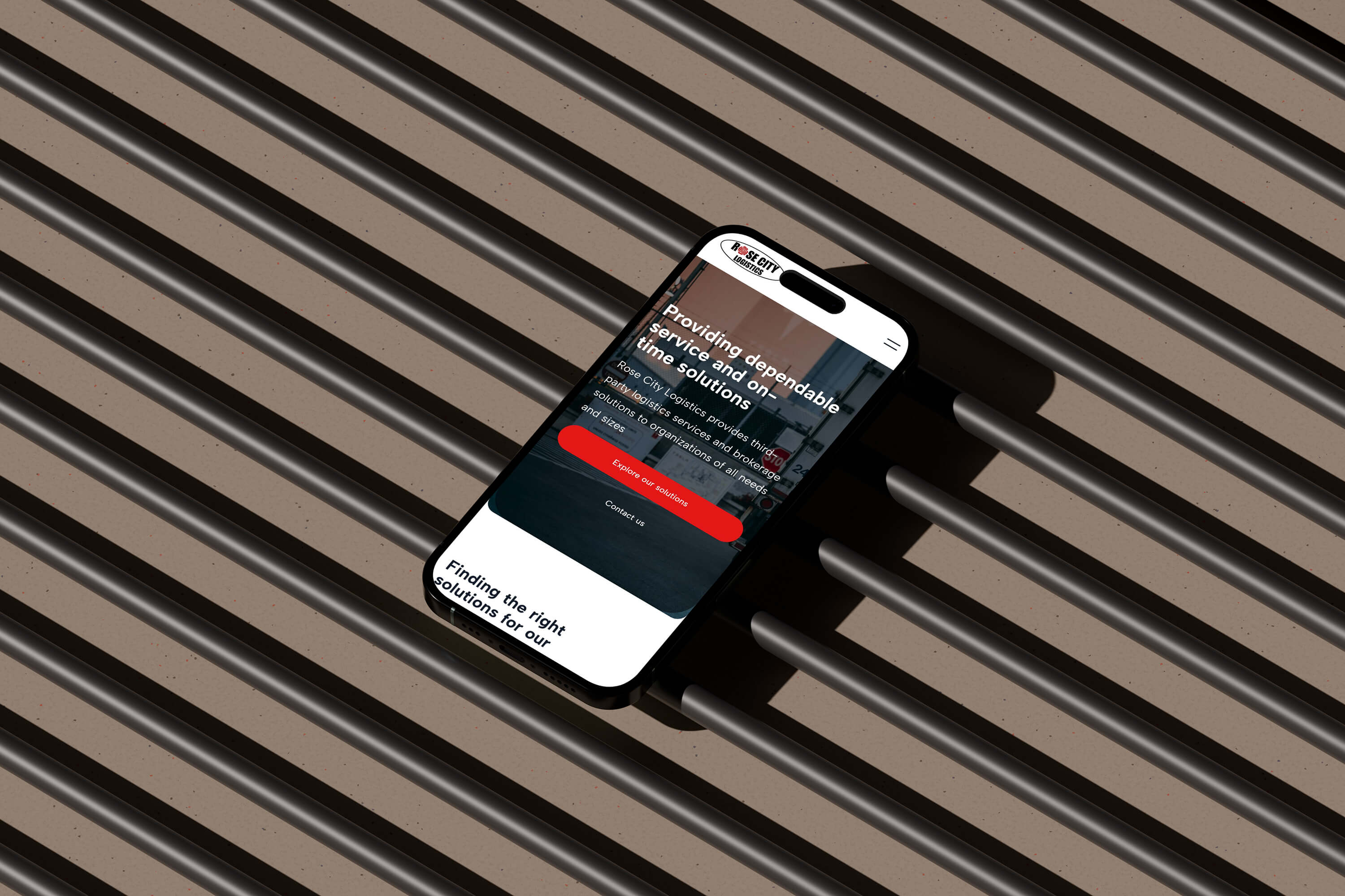 Rose City Logistics website designed by Bailes Zindler